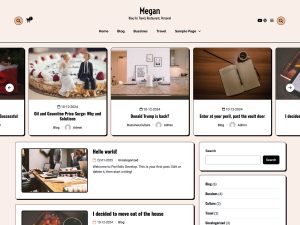 Megan - Magazine, blog WordPress Themes